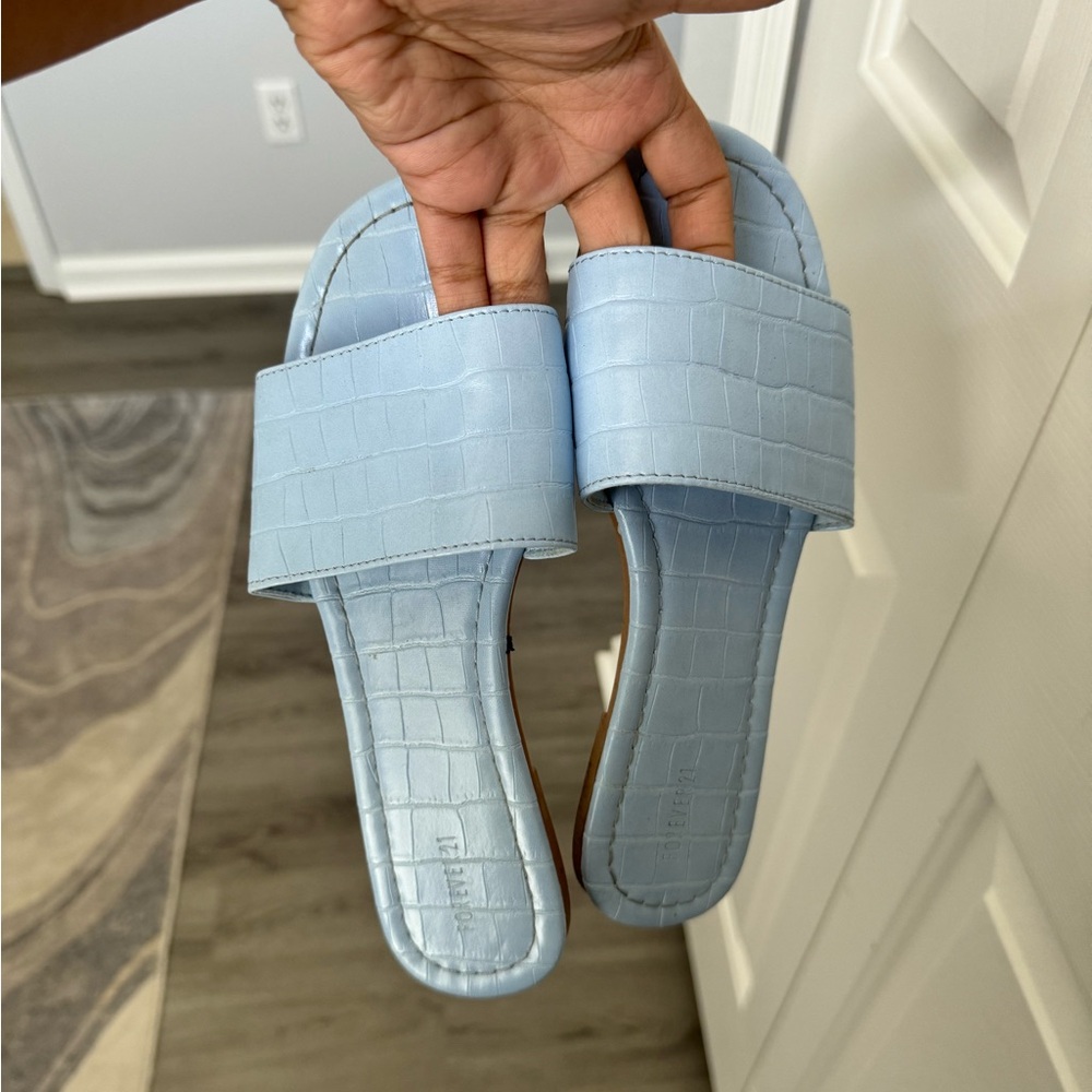 Light Blue Slippers